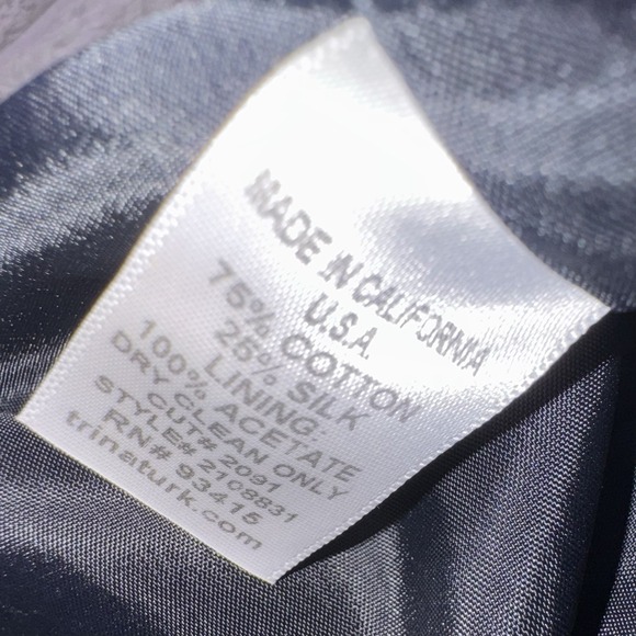 Trina Turk Dress Size 6 Silk Strapless Floral Y2K Dark Romantic Coquette Sexy - Picture 7 of 10